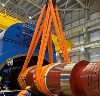 柔性吊裝帶破解火電廠發(fā)電機轉(zhuǎn)子起吊難題